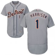 Wholesale Cheap Tigers #1 Josh Harrison Grey Flexbase Authentic Collection Stitched MLB Jersey
