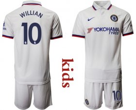 Wholesale Cheap Chelsea #10 Willian Away Kid Soccer Club Jersey