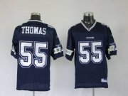 Wholesale Cheap Cowboys #55 Zach Thomas Blue Stitched NFL Jersey