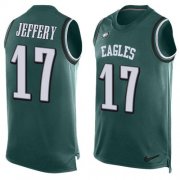 Wholesale Cheap Nike Eagles #17 Alshon Jeffery Midnight Green Team Color Men's Stitched NFL Limited Tank Top Jersey