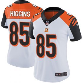 Wholesale Cheap Nike Bengals #85 Tee Higgins White Women\'s Stitched NFL Vapor Untouchable Limited Jersey