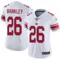 Wholesale Cheap Nike Giants #26 Saquon Barkley White Women's Stitched NFL Vapor Untouchable Limited Jersey