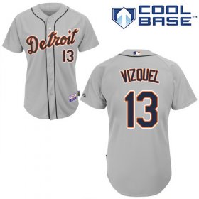 Wholesale Cheap Tigers #13 Omar Vizquel Grey Cool Base Stitched Youth MLB Jersey