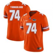 Wholesale Cheap Florida Gators Orange #74 Jack Youngblood Football Player Performance Jersey