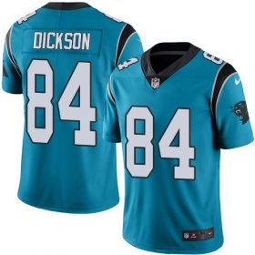 Wholesale Cheap Nike Panthers #84 Ed Dickson Blue Men\'s Stitched NFL Limited Rush Jersey