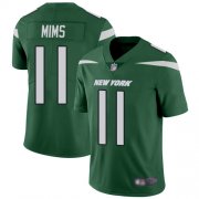 Wholesale Cheap Nike Jets #11 Denzel Mim Green Team Color Men's Stitched NFL Vapor Untouchable Limited Jersey