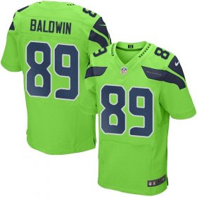 Wholesale Cheap Nike Seahawks #89 Doug Baldwin Green Men\'s Stitched NFL Elite Rush Jersey