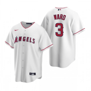 Wholesale Cheap Men's Los Angeles Angels #3 Waylor Ward White Cool Base Stitched Jersey