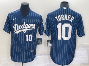 Wholesale Cheap Men's Los Angeles Dodgers Blank Number Navy Blue Pinstripe Stitched MLB Cool Base Nike Jersey