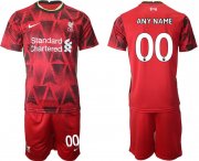 Wholesale Cheap Men 2021-2022 Club Liverpool home red customized Nike Soccer Jersey