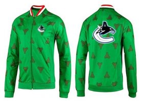 Wholesale Cheap NHL Vancouver Canucks Zip Jackets Green-2