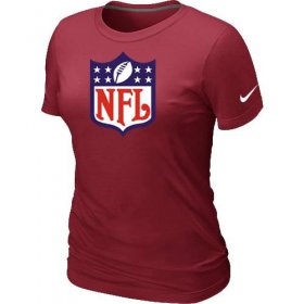 Wholesale Cheap Women\'s Nike NFL Logo NFL T-Shirt Red