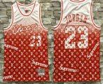 Wholesale Cheap Men's Chicago Bulls #23 Michael Jordan Red Hardwood Classics Soul Swingman Throwback Jersey