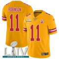 Wholesale Cheap Nike Chiefs #11 Demarcus Robinson Gold Super Bowl LIV 2020 Youth Stitched NFL Limited Inverted Legend Jersey