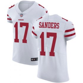 Wholesale Cheap Nike 49ers #17 Emmanuel Sanders White Men\'s Stitched NFL Vapor Untouchable Elite Jersey
