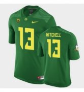 Wholesale Cheap Men Oregon Ducks Dillon Mitchell Replica Green Game Football Jersey