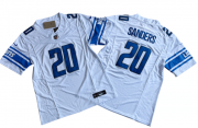 Cheap Men's Detroit Lions #20 Barry Sanders White 2023 F.U.S.E. Vapor Untouchable Limited Football Stitched Jersey