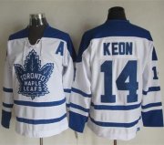 Wholesale Cheap Maple Leafs #14 Dave Keon White CCM Throwback Winter Classic Stitched NHL Jersey