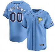 Cheap Men's Tampa Bay Rays Active Player Custom Light Blue Alternate Stitched Baseball Jersey
