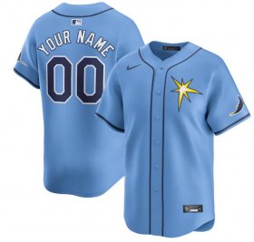 Cheap Men\'s Tampa Bay Rays Active Player Custom Light Blue Alternate Stitched Baseball Jersey