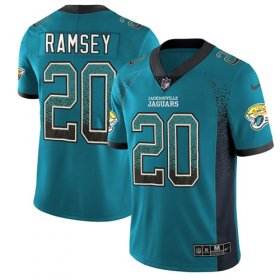 Wholesale Cheap Nike Jaguars #20 Jalen Ramsey Teal Green Alternate Men\'s Stitched NFL Limited Rush Drift Fashion Jersey