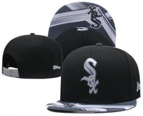 Wholesale Cheap Chicago White Sox Snapback Ajustable Cap Hat GS 8