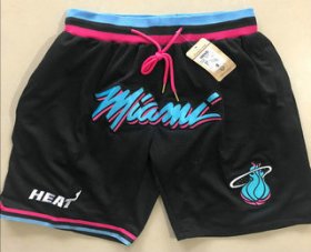 Wholesale Cheap Men\'s Miami Heat Black 2020 Nike City Edition Just Don Shorts Swingman Shorts