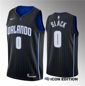 Wholesale Cheap Men\'s Orlando Magic #0 Anthony Black Black 2023 Draft Association Edition Stitched Basketball Jersey