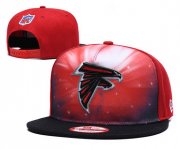 Wholesale Cheap Falcons Team Logo Black Red Galaxy Adjustable Hat GS
