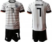Wholesale Cheap Men 2021 European Cup Germany home white 7 Soccer Jersey3