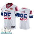 Wholesale Cheap San Francisco 49ers #85 George Kittle White Super Bowl LIV 2020 Men's Nike Team Logo USA Flag Vapor Untouchable Limited NFL Jersey