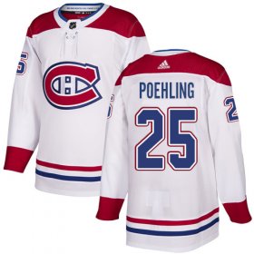 Wholesale Cheap Adidas Canadiens #25 Ryan Poehling White Authentic Stitched Youth NHL Jersey