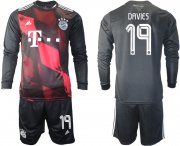 Wholesale Cheap 2021 Men Bayern Munchen away long sleeves 19 soccer jerseys