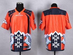 Wholesale Cheap Nike Broncos Blank Orange Men\'s Stitched NFL Elite Noble Fashion Jersey