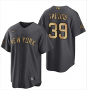 Wholesale Men's New York Yankees #39 Jose Trevino Charcoal 2022 All-Star Cool Base Stitched Baseball Jersey