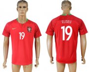 Wholesale Cheap Portugal #19 Eliseu Home Soccer Country Jersey