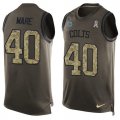 Wholesale Cheap Nike Colts #40 Spencer Ware Green Men's Stitched NFL Limited Salute To Service Tank Top Jersey