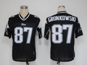 Wholesale Cheap Patriots #87 Rob Gronkowski Black Shadow Stitched NFL Jersey
