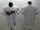 Wholesale Cheap Twins Blank White Flexbase Authentic Collection Stitched MLB Jersey