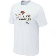 Wholesale Cheap Men's San Francisco 49ers Super Bowl XLVII On Our Way T-Shirt White