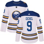 Wholesale Cheap Adidas Sabres #9 Jack Eichel White Authentic 2018 Winter Classic Women's Stitched NHL Jersey