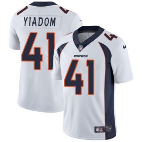 Wholesale Cheap Nike Broncos #41 Isaac Yiadom White Men\'s Stitched NFL Vapor Untouchable Limited Jersey