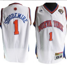 Wholesale Cheap New York Knicks #1 Amare Stoudemire Latin Nights Revolution 30 Swingman White Jersey
