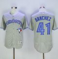 Wholesale Cheap Blue Jays #41 Aaron Sanchez Grey Flexbase Authentic Collection Stitched MLB Jersey