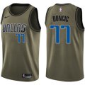 Wholesale Cheap Nike Dallas Mavericks #77 Luka Doncic Green NBA Swingman Salute to Service Jersey