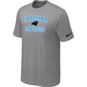 Wholesale Cheap Nike NFL Carolina Panthers Heart & Soul NFL T-Shirt Light Grey