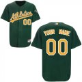 Wholesale Cheap Athletics Personalized Authentic Green MLB Jersey (S-3XL)