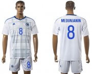 Wholesale Cheap Bosnia Herzegovina #8 Medunjanin Away Soccer Country Jersey