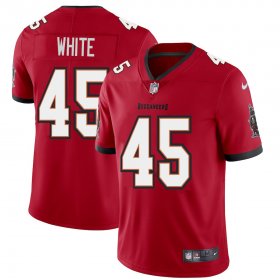 Wholesale Cheap Tampa Bay Buccaneers #45 Devin White Men\'s Nike Red Vapor Limited Jersey