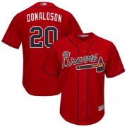 Wholesale Cheap Braves #20 Josh Donaldson Red Cool Base Stitched Youth MLB Jersey